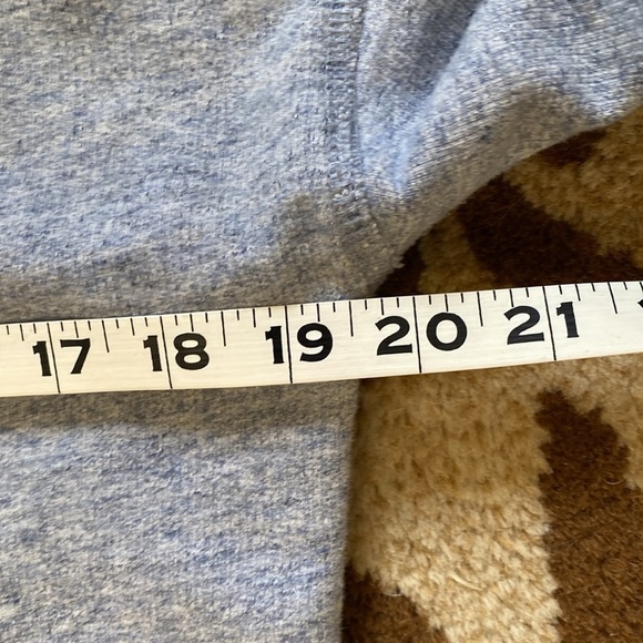 J. Crew French Terry 3/4 Sleeve Sweatshirt Womens Zip Back Blue Heathered SZ XS - Picture 7 of 8